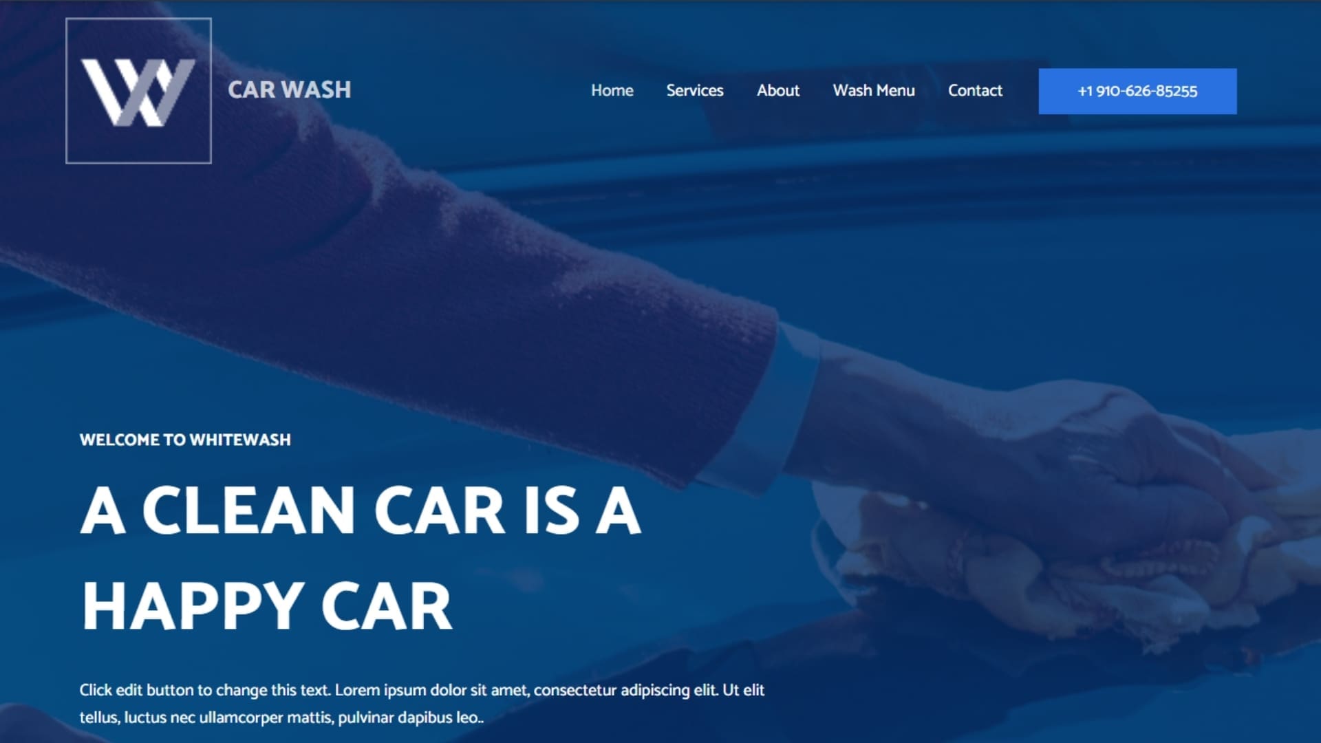 Free websites ireland (15) - Heaventree Website Design Person washing a car with a microfiber cloth, highlighting the importance of maintaining vehicle cleanliness for a professional car wash service.